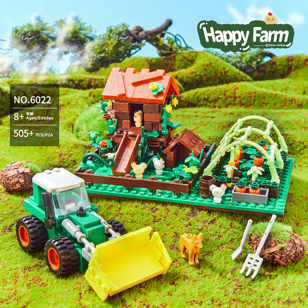 Agriculture Farming Vehicles - Happy Ranch MOC Building Blocks Toys
