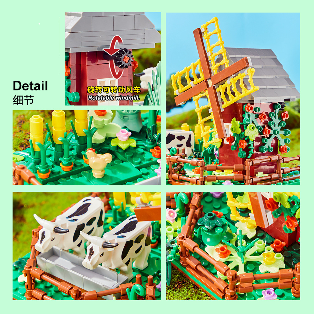 Happy Ranch MOC Building Block – Agriculture Farming Vehicles Bewertung und Preis