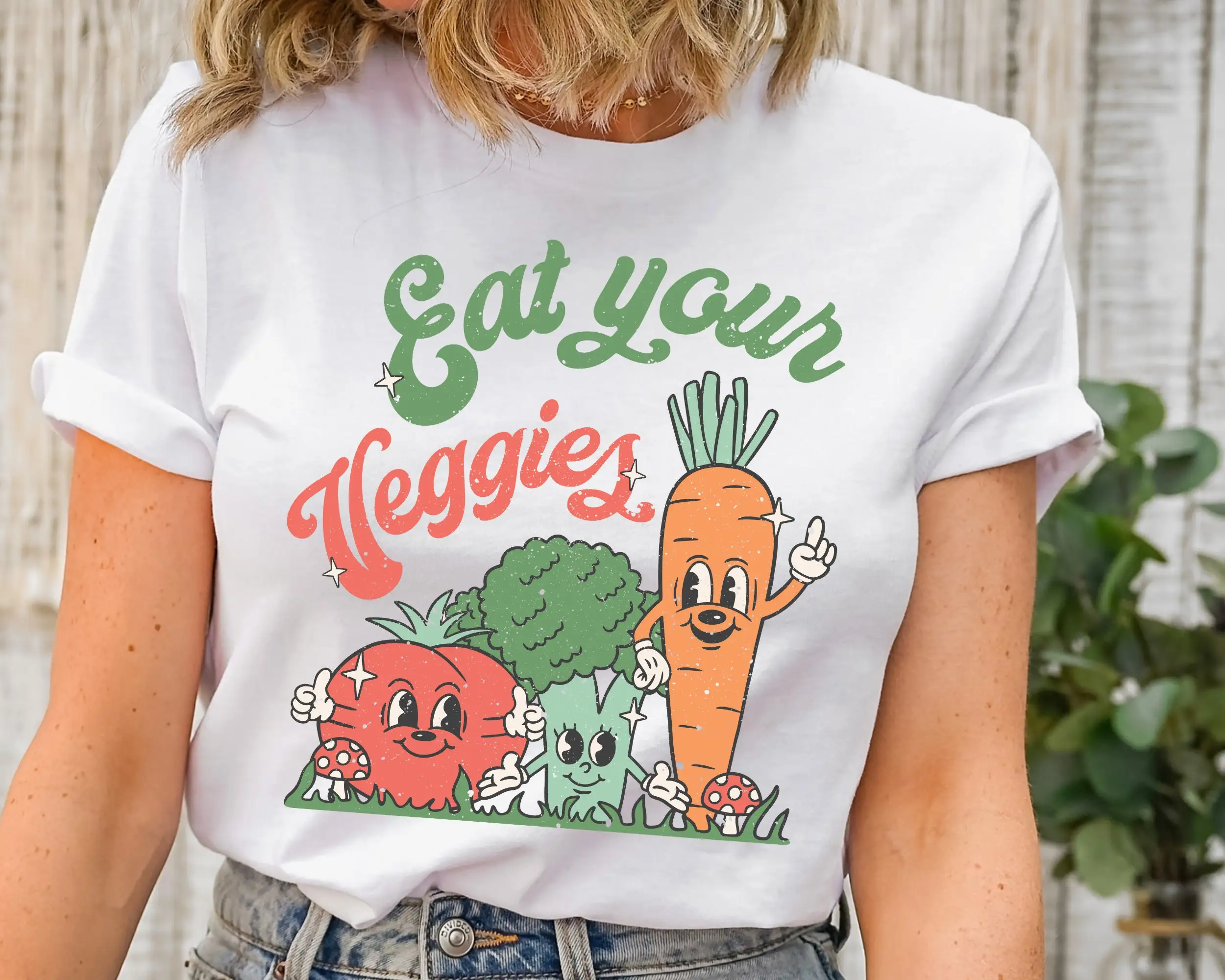 Eat Your Veggies Retro T Shirt – Farming Farmer Bewertung und Preis