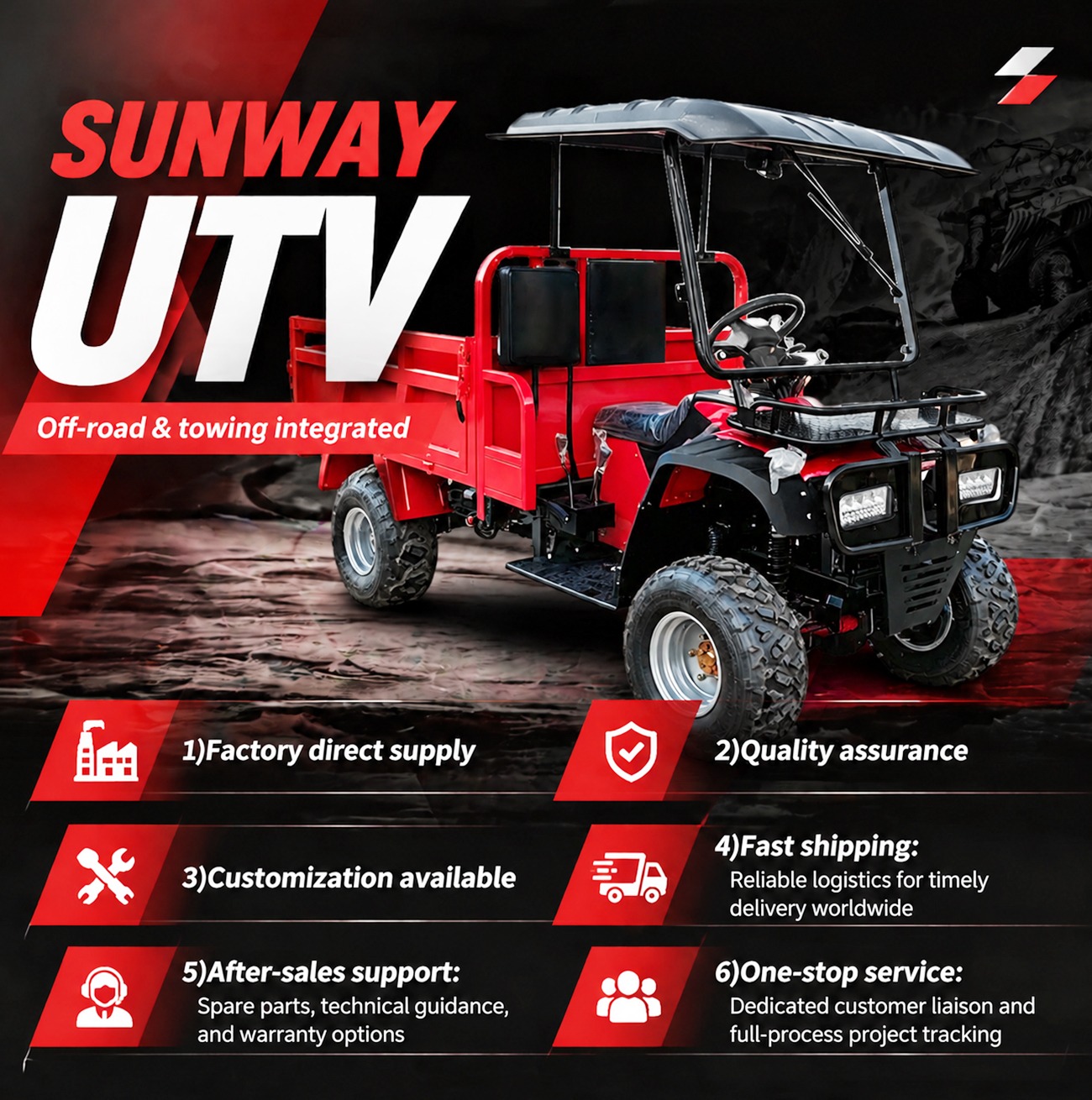China Factory Four Wheel Drive – Agriculture Farming Working Bewertung und Preis