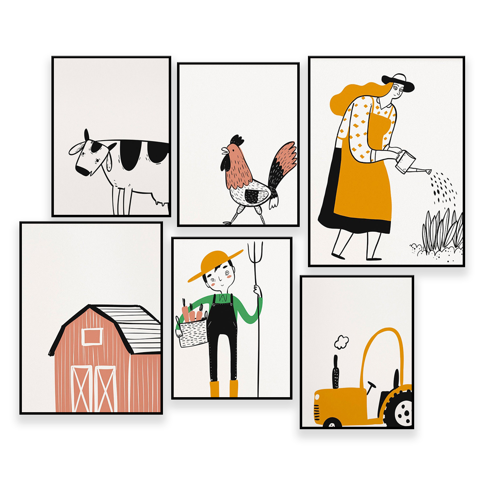 Agriculture Gallery Wall - 4-H – Agriculture Farming Cartoon Bewertung und Preis